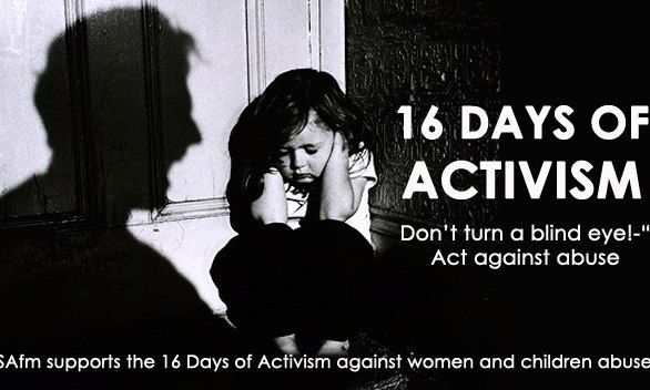 16 days of activism against violence women and children